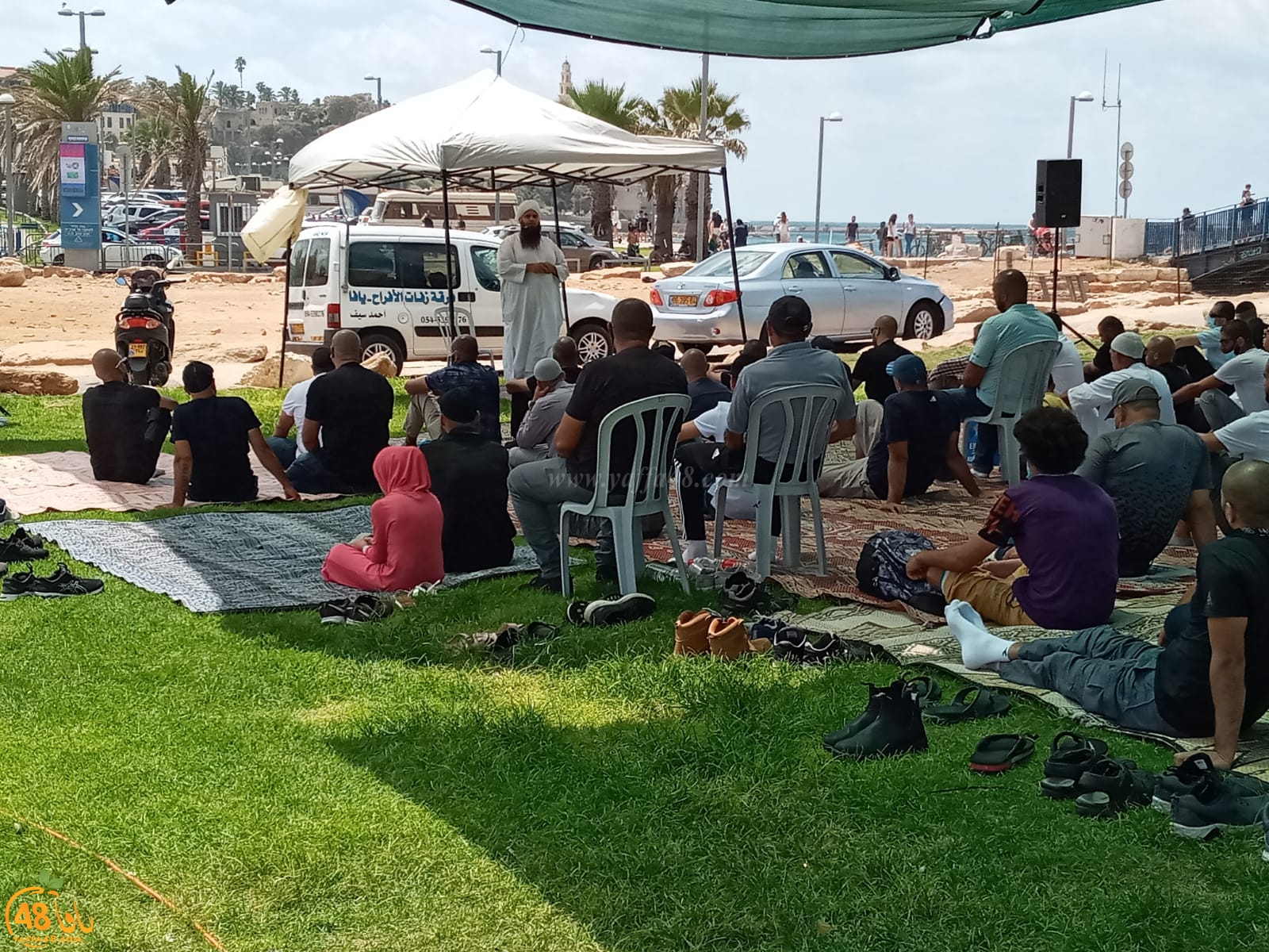 فيديو: خطبة وصلاة الجمعة من أمام مقبرة الاسعاف للشيخ أشرف منصور